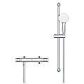 Grohtherm 500 thermostatic shower mixer set with pipe suspension – Grohe 11.23.72.0101 - siko.bg Grohtherm 500 thermostatic shower mixer set with pipe suspension – Grohe 11.23.72.0101 – миниатюра 1
